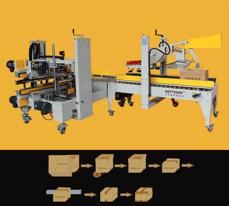 CARTON SIDE AND CORNER SEALER MACHINE