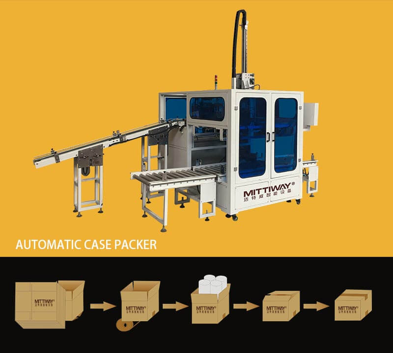 TOP LOADING CASE PACKER MACHINE