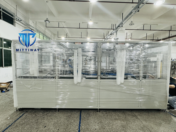 Automatic hot melt glue tray former machine