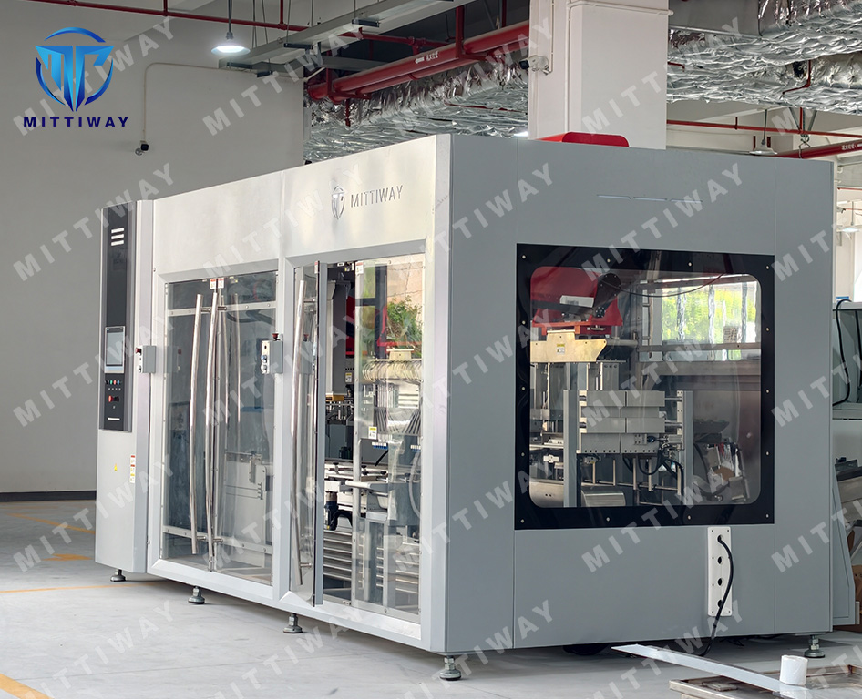 MTW-Cartoner A3 Automatic cartoning forming and robot filing&closing machine